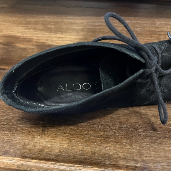 Aldo Black Suede Lace-up Ankle Booties. Women’s‎ size US 7.5 /EU 8 - Picture 7 of 10